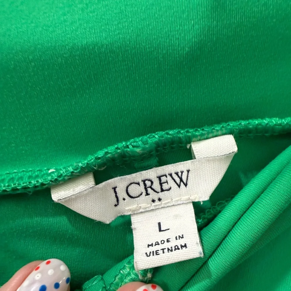 J. Crew Emerald Green Scallop Hem Athletic Skirt